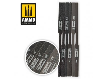 Tapered Sanding Sticks  - 120/180/240/320/1200/1500 (6ks)