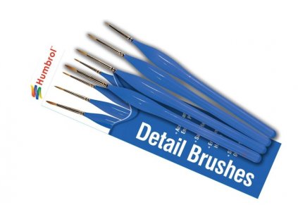 Sada štetcov Humrol Detail Sable Brush (00, 0, 1, 2)