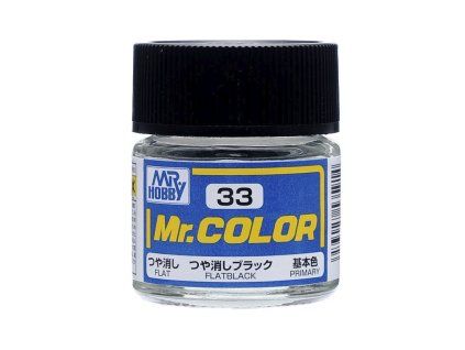 mr color 10 ml flat black