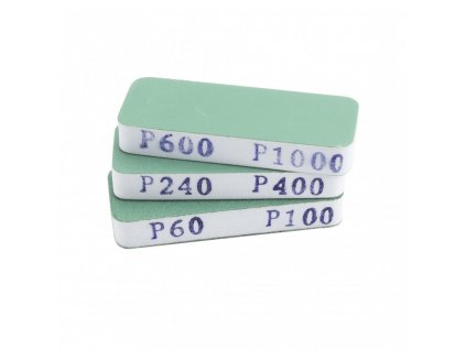 Oboustranné brusidlo (6 zrnitosti - 60/100/240/400/600/1000) 3ks 80x30x12mm
