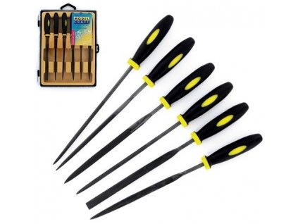 Nadelfeilen-Set mit Griff 140 mm (6-teilig)