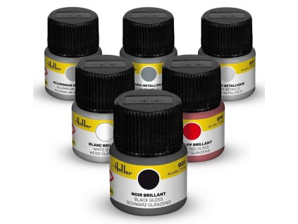 colour set sports car acrylic 6 x 12 ml brush