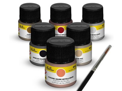 colour set oldtimer acrylic 6 x 12 ml brush 9404 heller 02