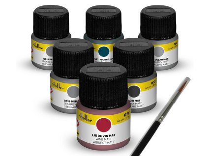 colour set navy acrylic 6 x 12 ml brush 9405 heller 02