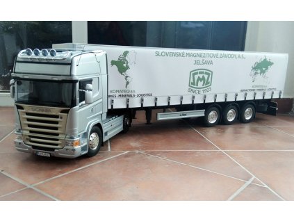 Scania a náves Karatrans 1/14 - stavba modelu na zákazku