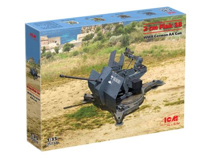 ICM 35717 2cm flak 38 wwii german aa gun 1 35 04