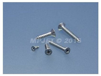 Vrut oceľový so zápustnou hlavou 2,2x6,5 10ks