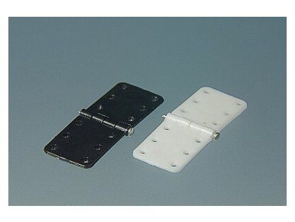 Pinned hinge 11x28 mm 12pcs black