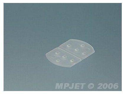 Round "FLEX" hinge 15x22 mm 6pcs