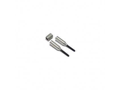 Set - Al coupler for carbon tube 3 mm dia/M2 right+left+ring