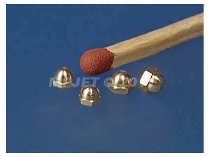 Messing-Geschlossene Mutter M1,2 (10 Stück)