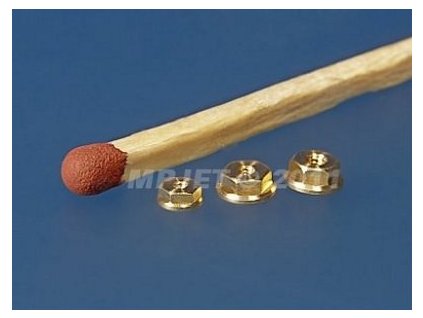 Messing-Mutter mit Unterlegscheibe M1 (10 Stück)