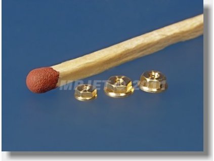 Messing-Mutter mit Unterlegscheibe M1,4 (10 Stück)