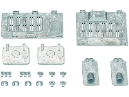 Príklopy kovové pre Pz.Kpfw. IV 1/16