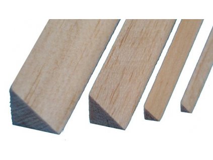 Balsa 3-angular strip 10x10x1000mm