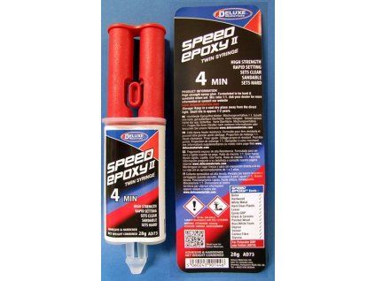 Speed ​​Epoxy II glue 4 min in injection applicators 28g