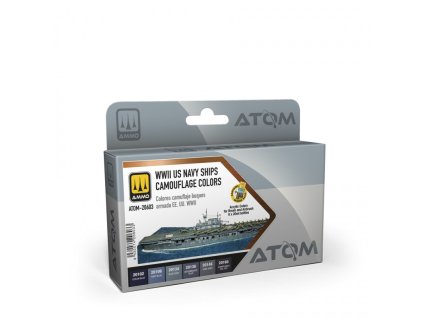 atom wwii us navy ships camouflage colors set