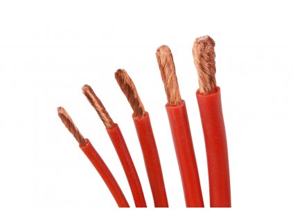 Kábel silikonový 1,5mm2 1m červený