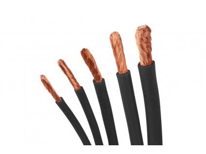 Kabel silikonový 1,5mm2 1m černý
