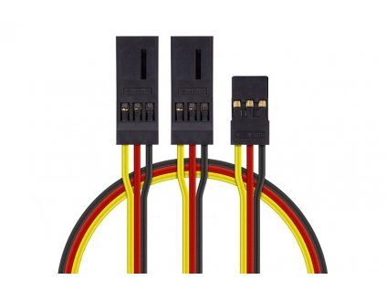 S "Y"-cable JR flat thick short 150mm (PVC)