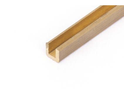 Messingprofil U 2 x 2 x 1000 mm