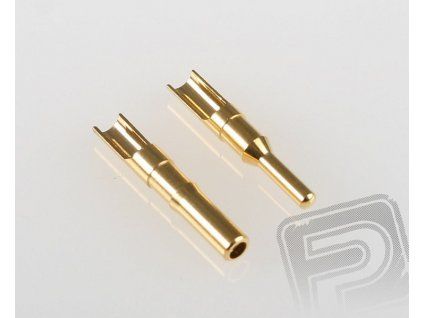 Connector gold plated 2mm reversed 1 pair