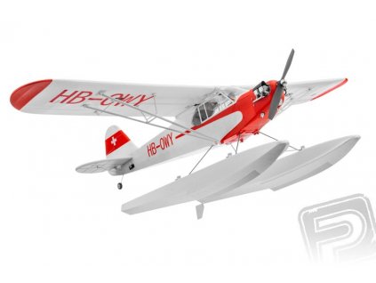 Piper J3 Cub V4 1400mm s kolesami a plavákmi ARF  FMS