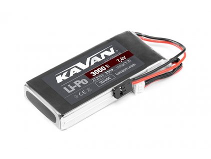 Akumulátor Kavan Li-Pol 3000mAh/7,4V 30/60C Rx JST-XH