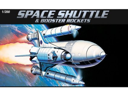 Space Shuttle and Booster Rockets  1/288 Academy
