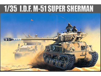 M-51 Super Sherman IDF Medium Tank 1/35 Academy