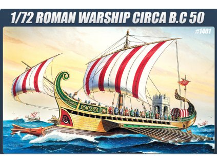 Roman Warship circa B.C.50  1/72 Academy