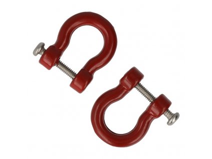 Ťažné oká so skrutkami červené 2 ks 1/10