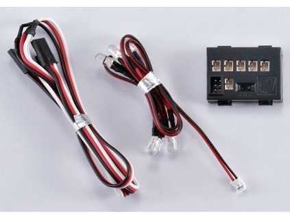 LED osvetľovací set 6 LED s ovládačom 1/10