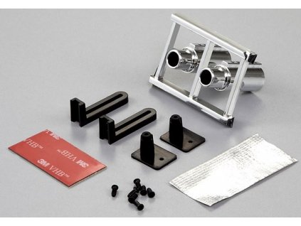 Výfuky ozdobné C s prípr. pre LED, chrom 1/10 Killerbody