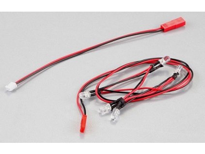 LED 5mm, podsvietenie sada biele 5 ks s káblom Killerbody  KB48465