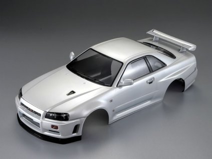 Nissan Skyline R34 195mm pearl-white 1/10 RTU Killerbody