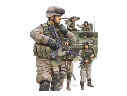Modern U.S. Army Armor Crewman & Infantry 1/35