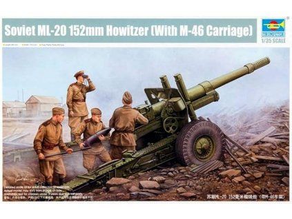 ML-20 152mm Howitzer (With M-46 Carriage) 1/35