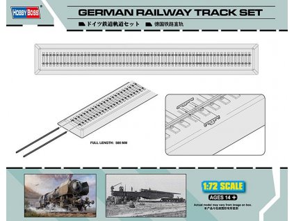 German Railway Track Set 1/72  Hobby Boss