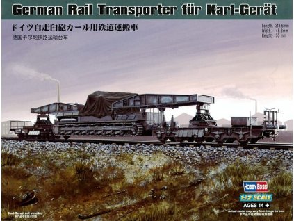 Rail Transporter for Mörser Karl-Gerät 040/041 1/72  Hobby Boss