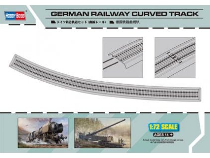 German Railway Curved Track 1/72  Hobby Boss
