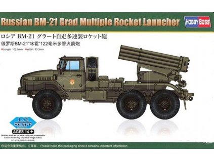 Russian BM-21 Grad Multiple Rocket Launcher 1/72
