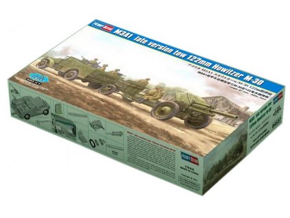 M3A1 late version tow 122mm Howitzer M-30 1/35