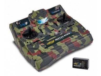 Vysílač Carson FS 6K Reflex Stick II 2,4GHz Camouflage