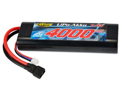 Carson Li-Pol Battery 4000mAh/7.4V 25C T-DEAN