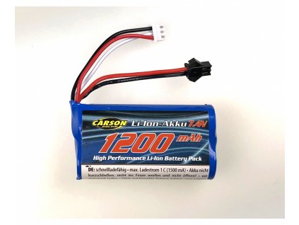 Akumulátor Carson Li-Ion 1200mAh/7,4V JST