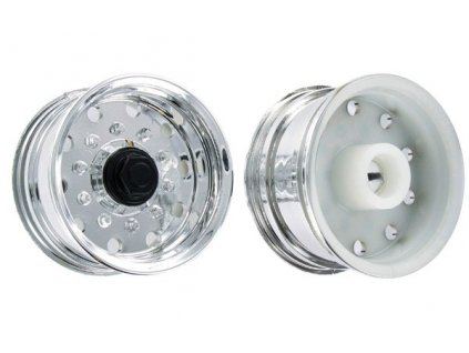 Disky pre model návesu, široké chrom 2 ks 1/14