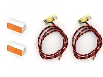 LED reflector with orange glass universal 2pcs 1/14