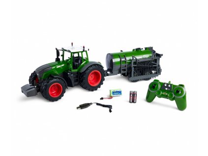 Carson RC Tractor with road tank 100% green