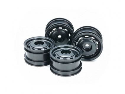 Disky Tamiya Lunch Box Mini Wheell Black 4 ks